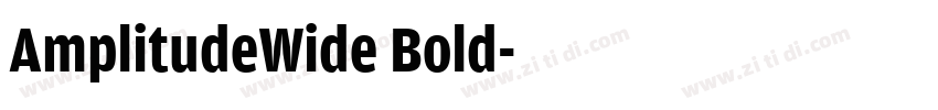 AmplitudeWide Bold字体转换